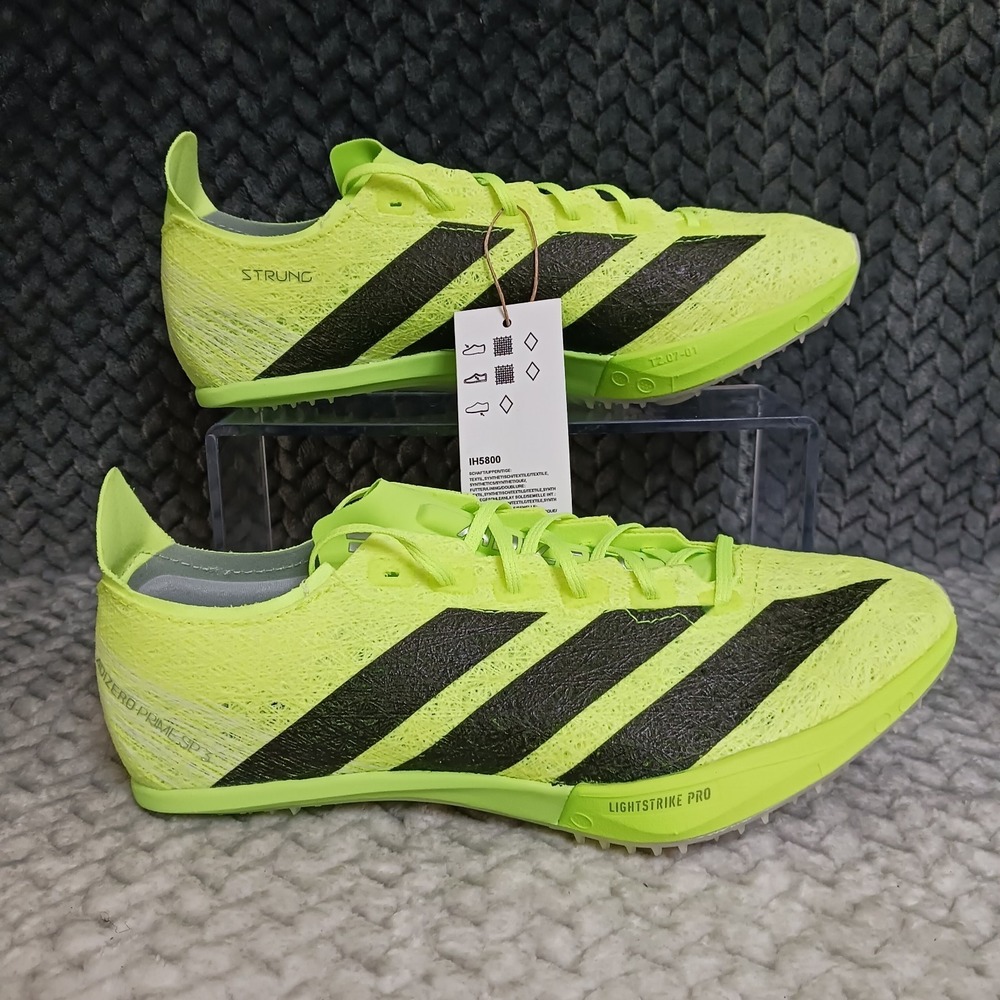 Adidas Adizero Prime SP 3 Men's Strung Running Spikes Lucid Lemon Size 7